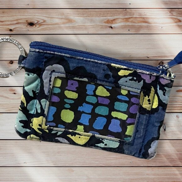 Vera Bradley Accessories - Vera Bradley Indigo Pop ID Zipper Case Key Chain Lanyard